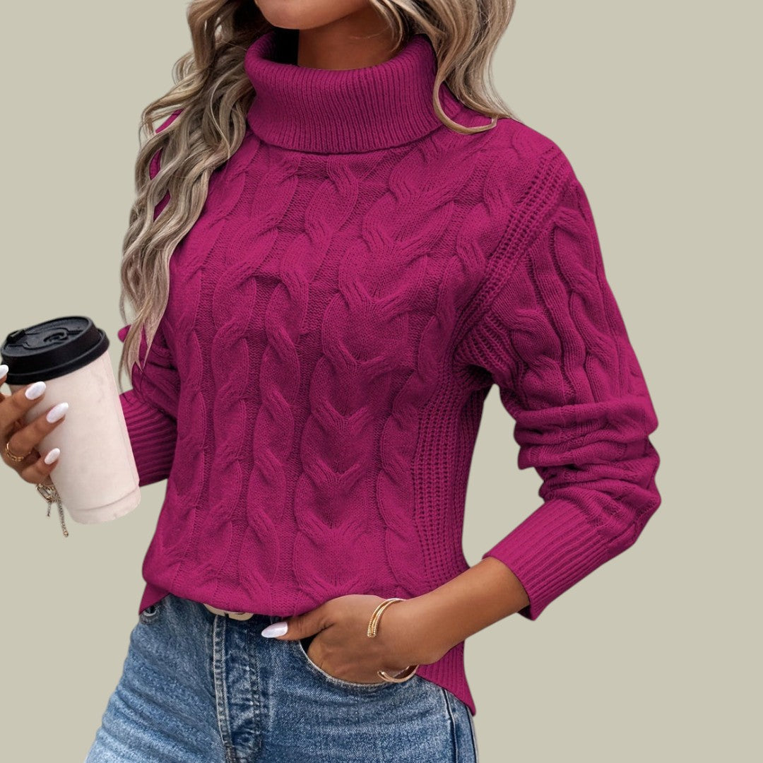 Womens Wool Jumper Turtleneck