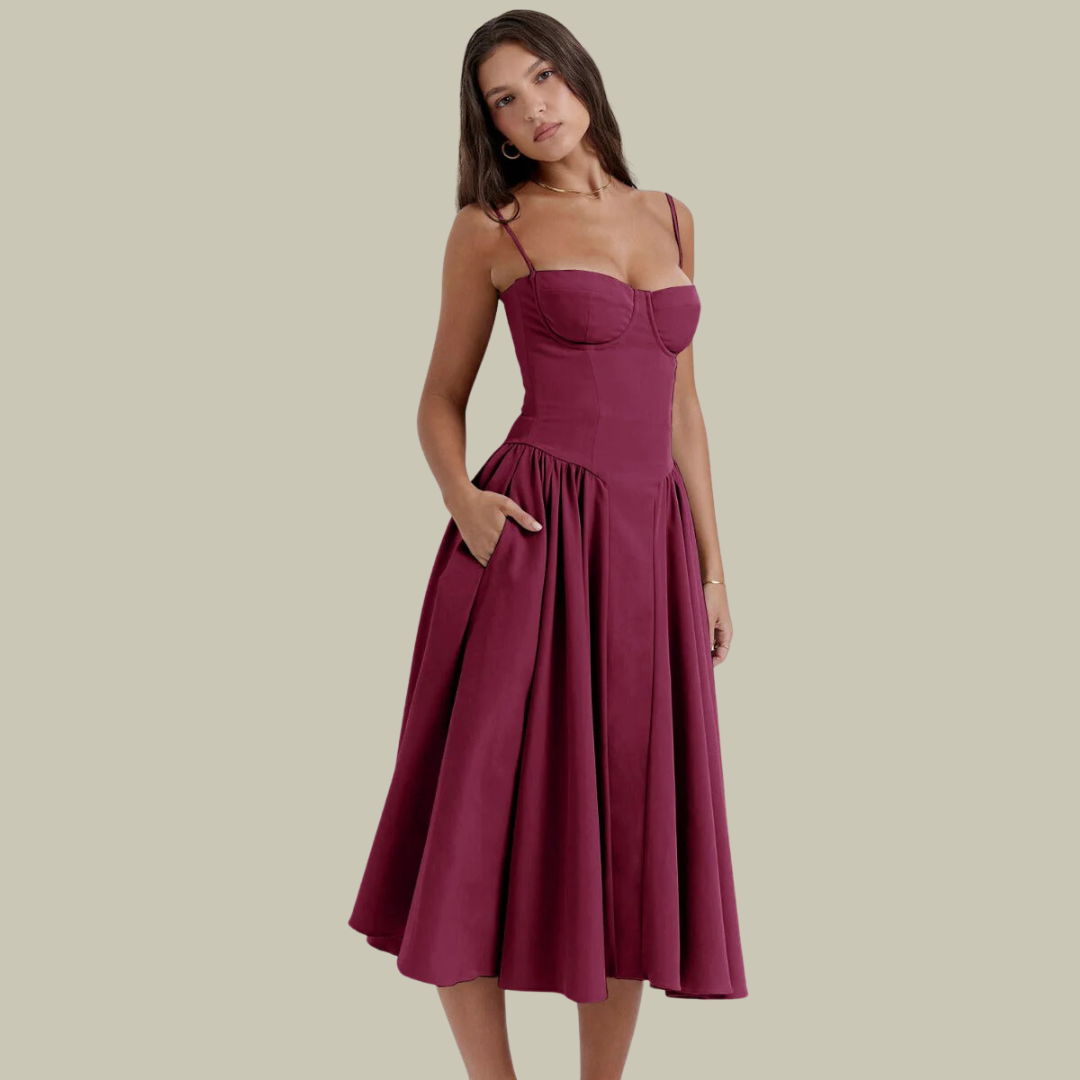 Lux & Classy • Women's Elegant Sleeveless Corset Dress