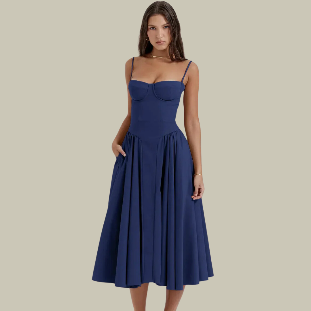 Lux & Classy • Women's Elegant Sleeveless Corset Dress