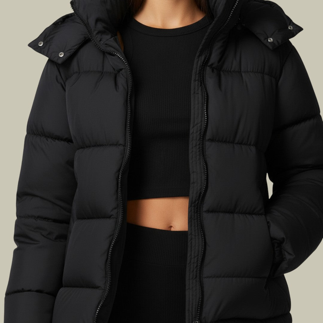 Womens Winter Jacket Puffer Hooded