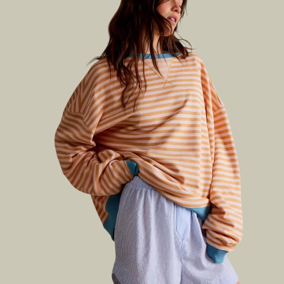Womens Oversized Striped Shirt