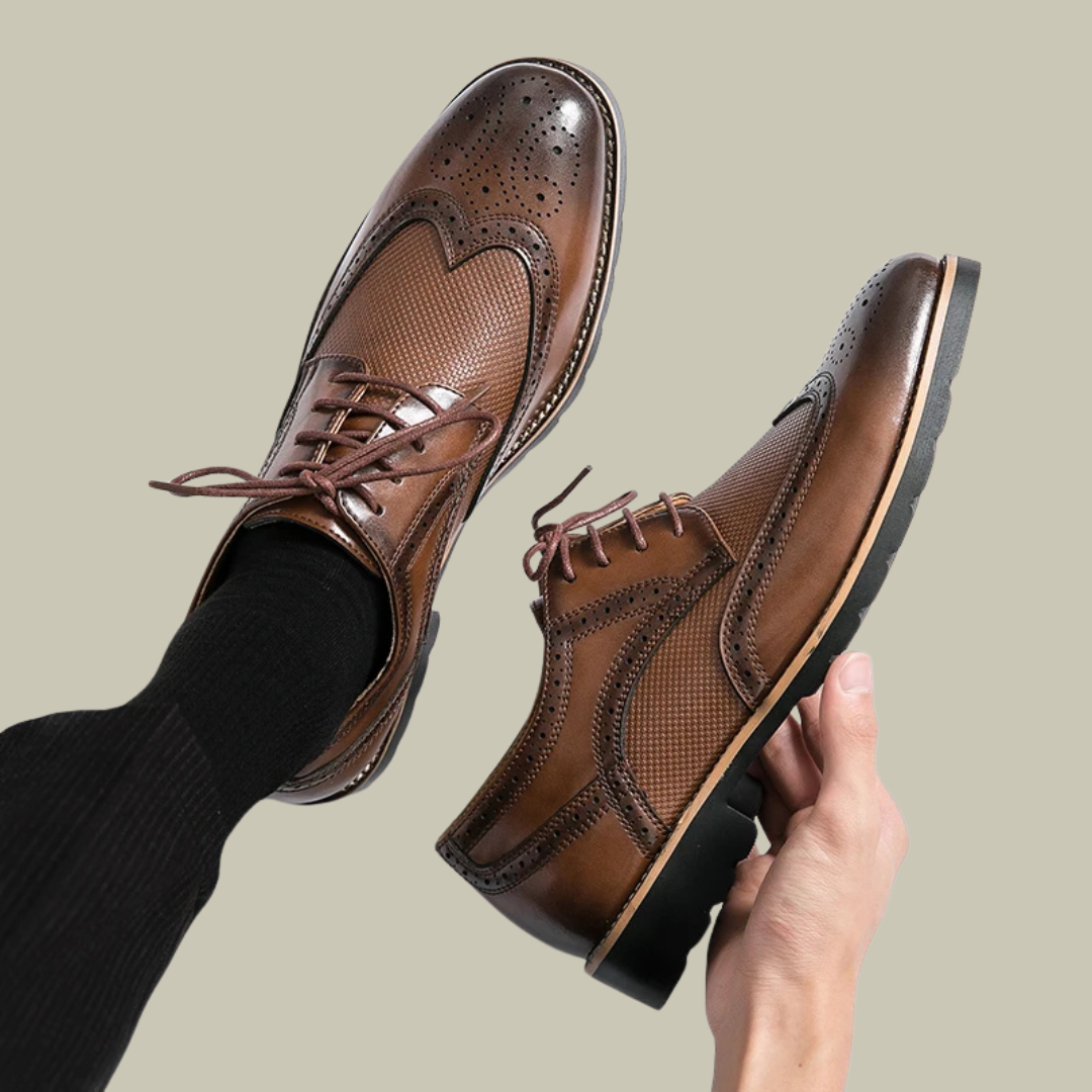 Mens Classic Leather Oxford Shoes