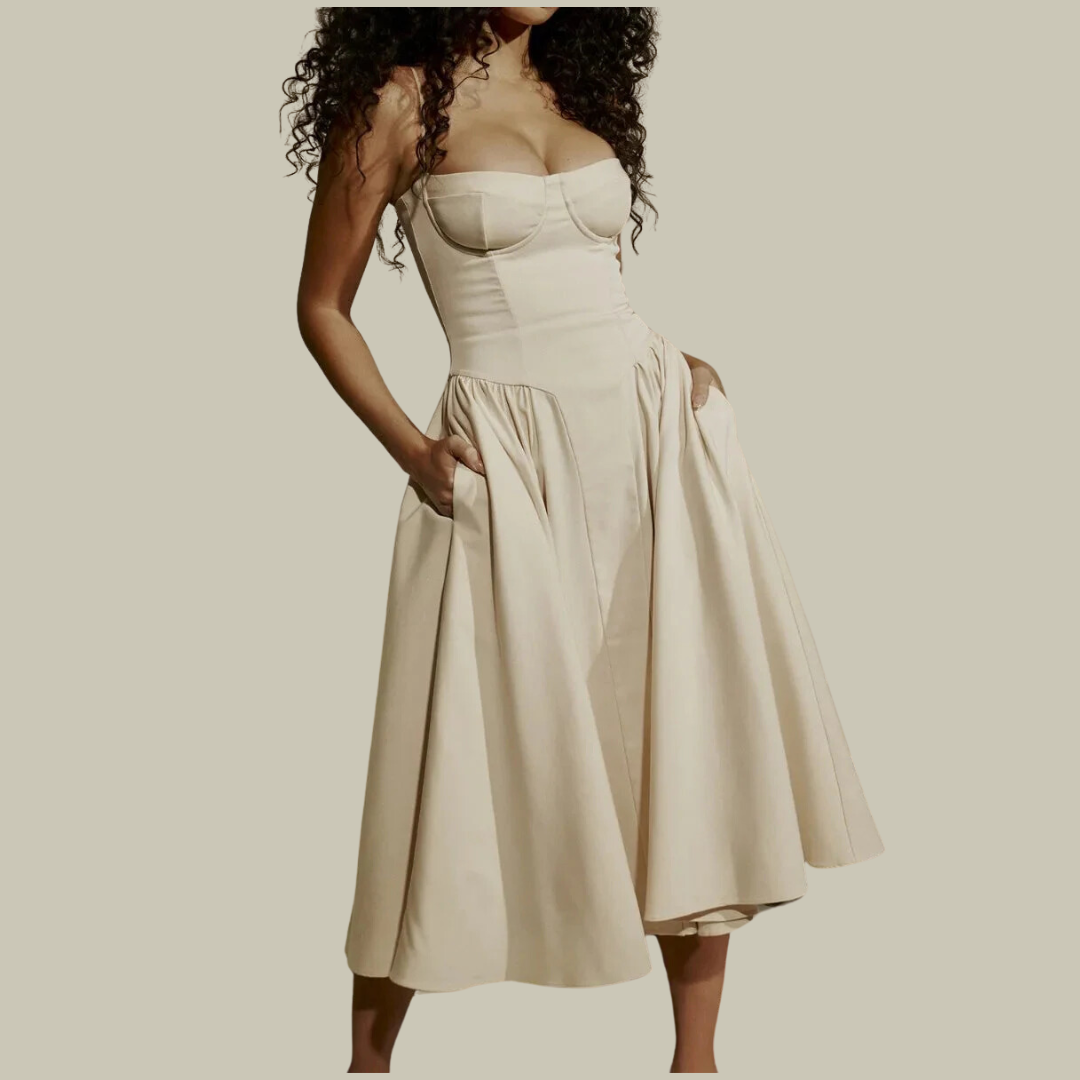 Lux & Classy • Women's Elegant Sleeveless Corset Dress