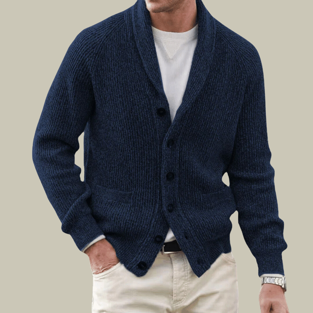 Mens Warm Cardigan Winter Comfort Blend
