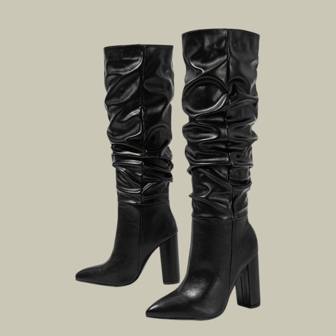 Womens Long Leather Boots