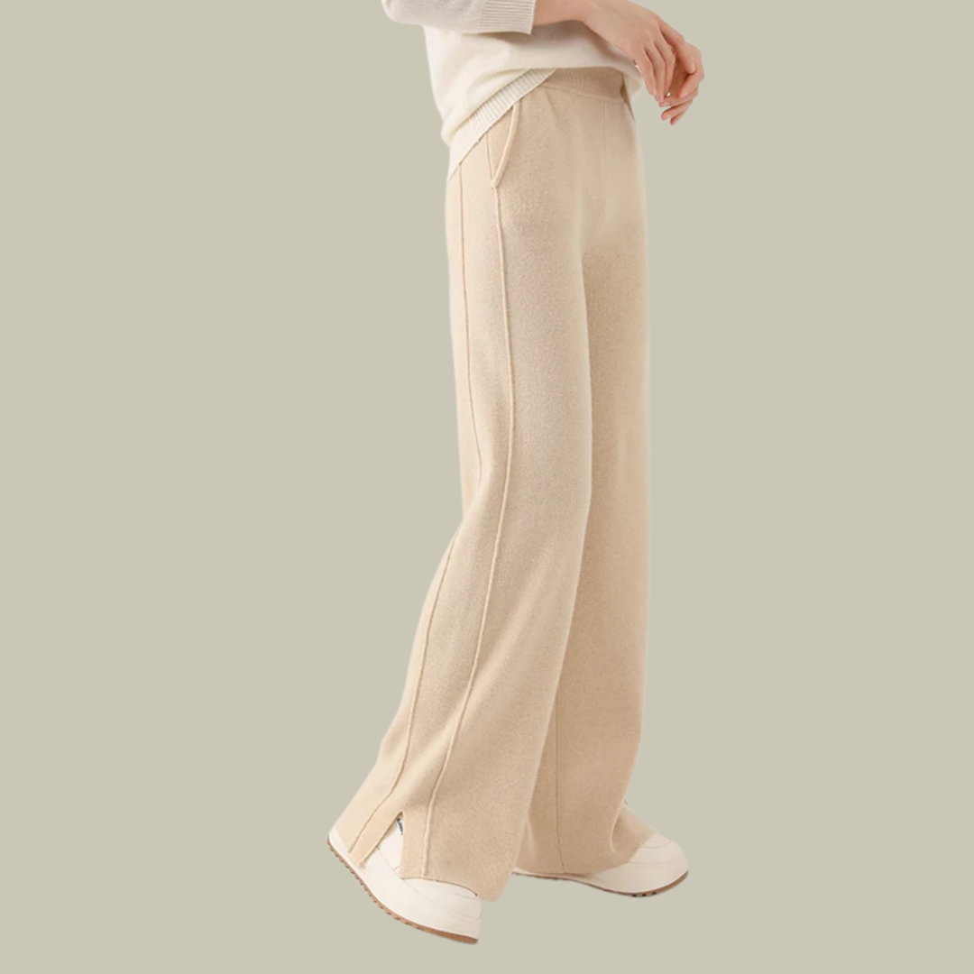 Womens Wool Cashmere Flair Trouser
