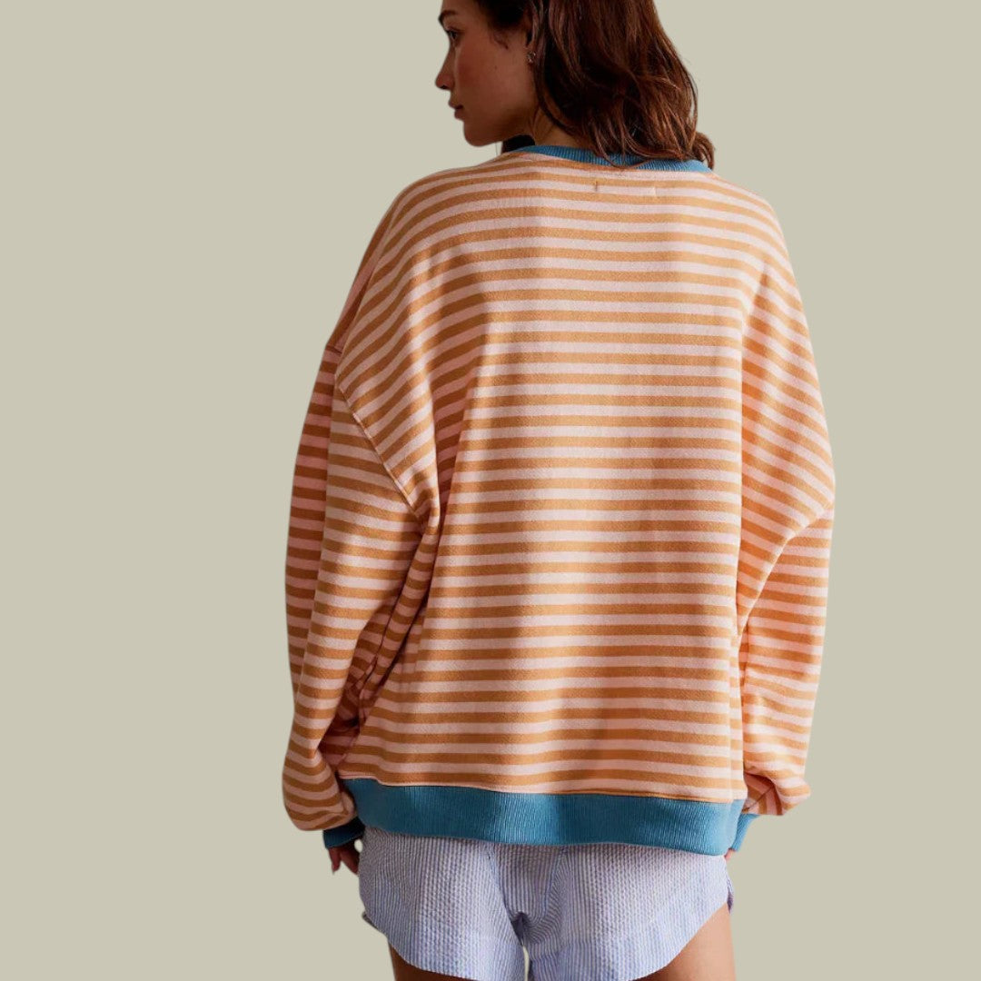 Womens Oversized Striped Shirt