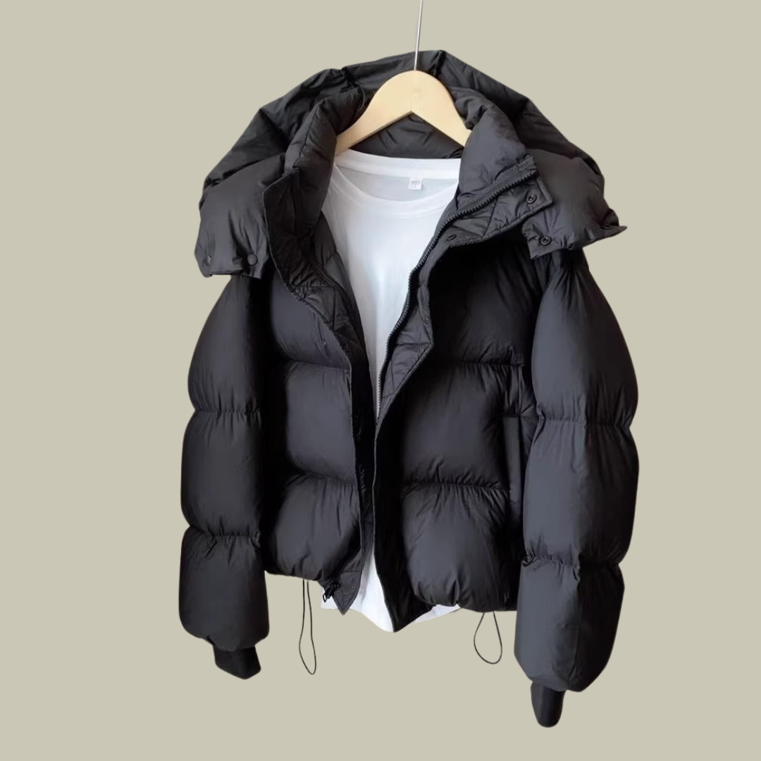 Lux & Classy • Women's Warm Hooded Short Puffer Jacket