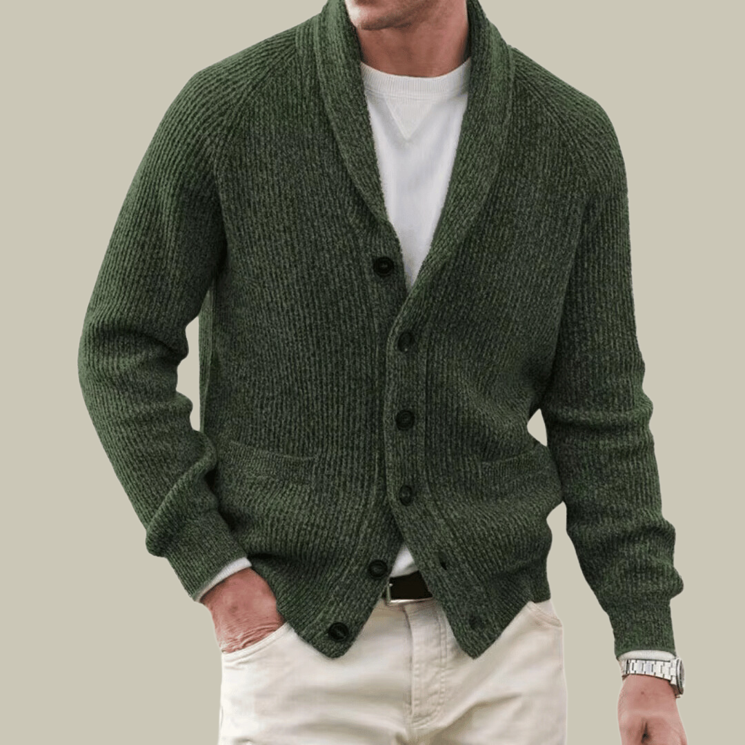 Mens Warm Cardigan Winter Comfort Blend