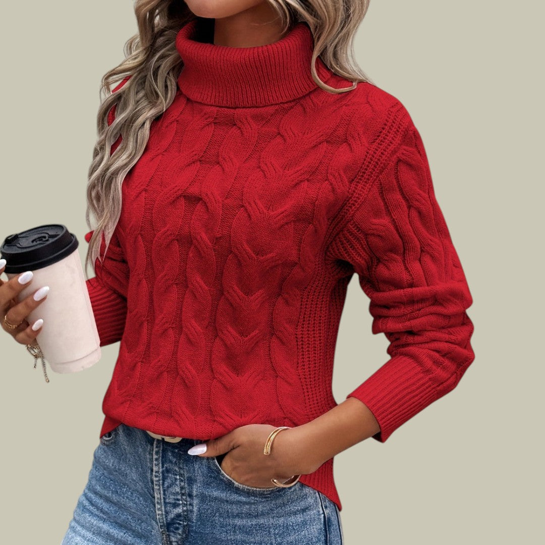 Womens Wool Jumper Turtleneck