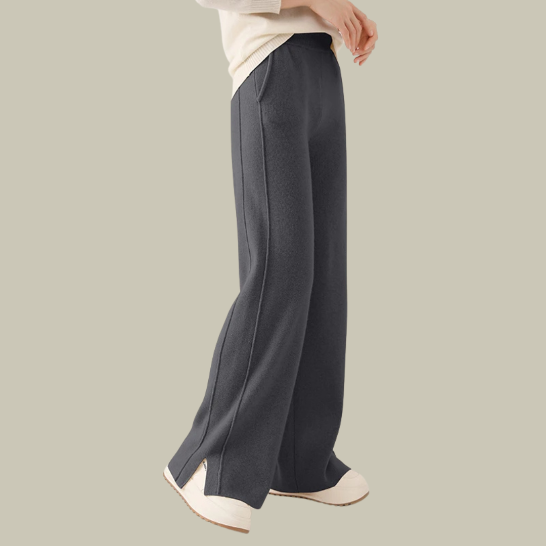 Womens Wool Cashmere Flair Trouser