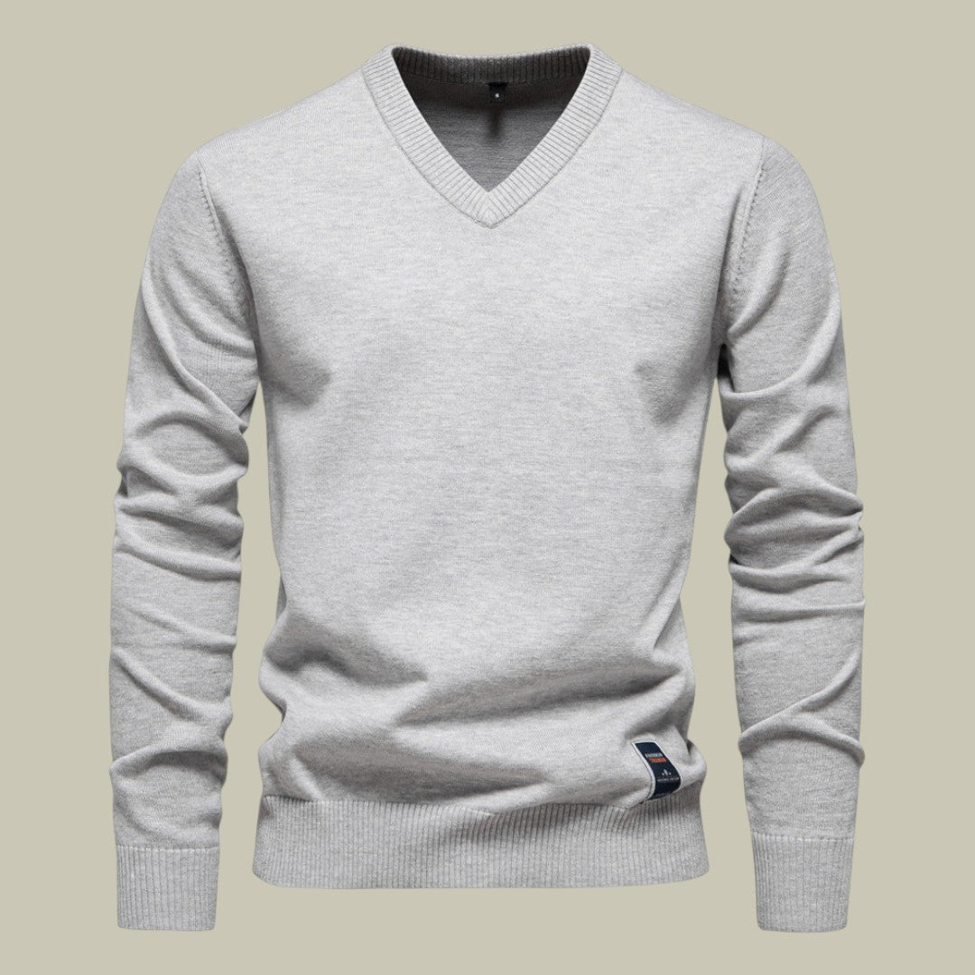 Mens Sweater V Neck Warm