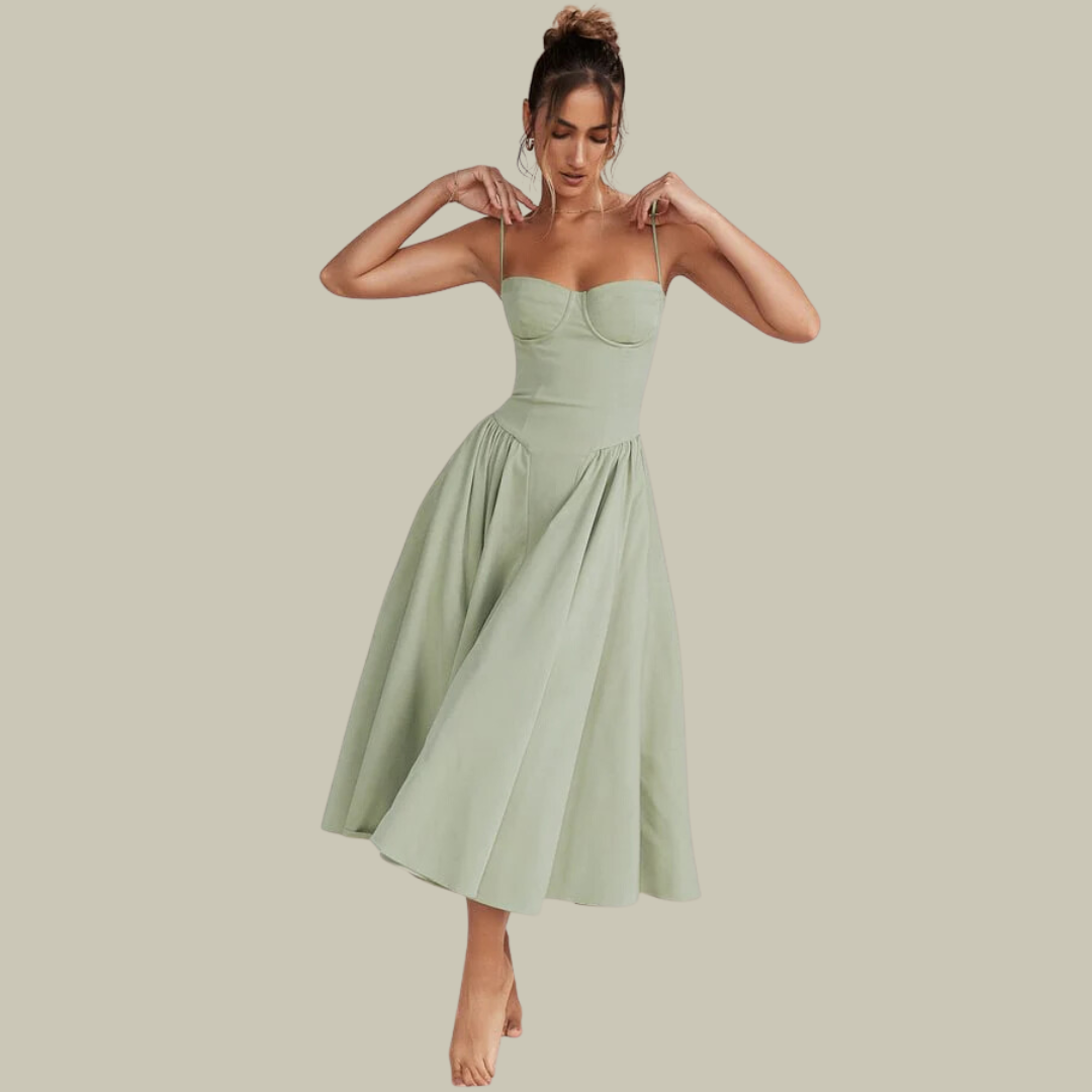 Lux & Classy • Women's Elegant Sleeveless Corset Dress
