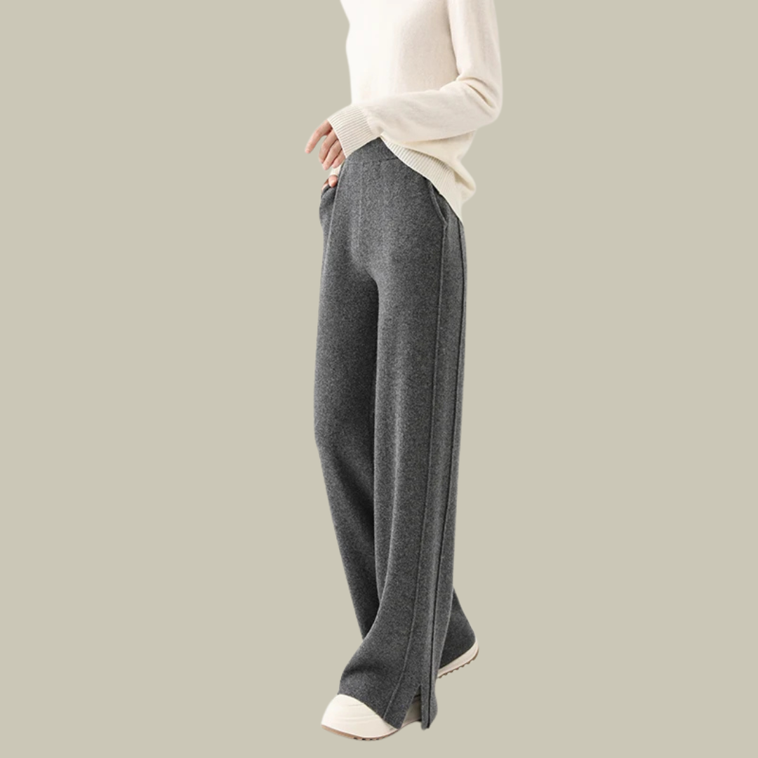 Womens Wool Cashmere Flair Trouser