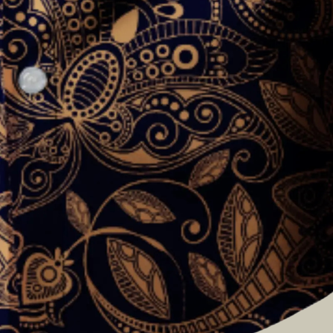 Floral Print Men's Shirt