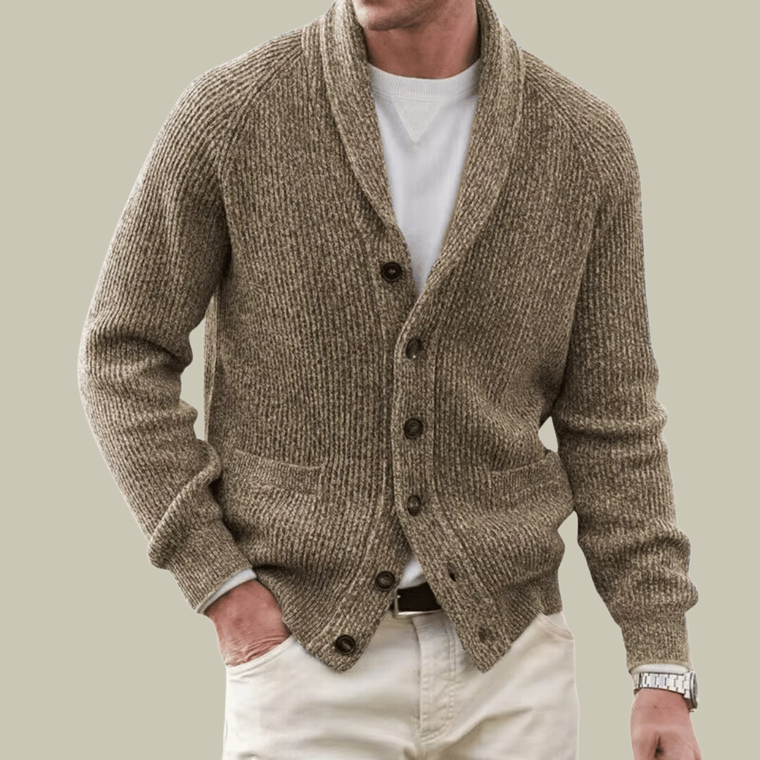 Mens Warm Cardigan Winter Comfort Blend