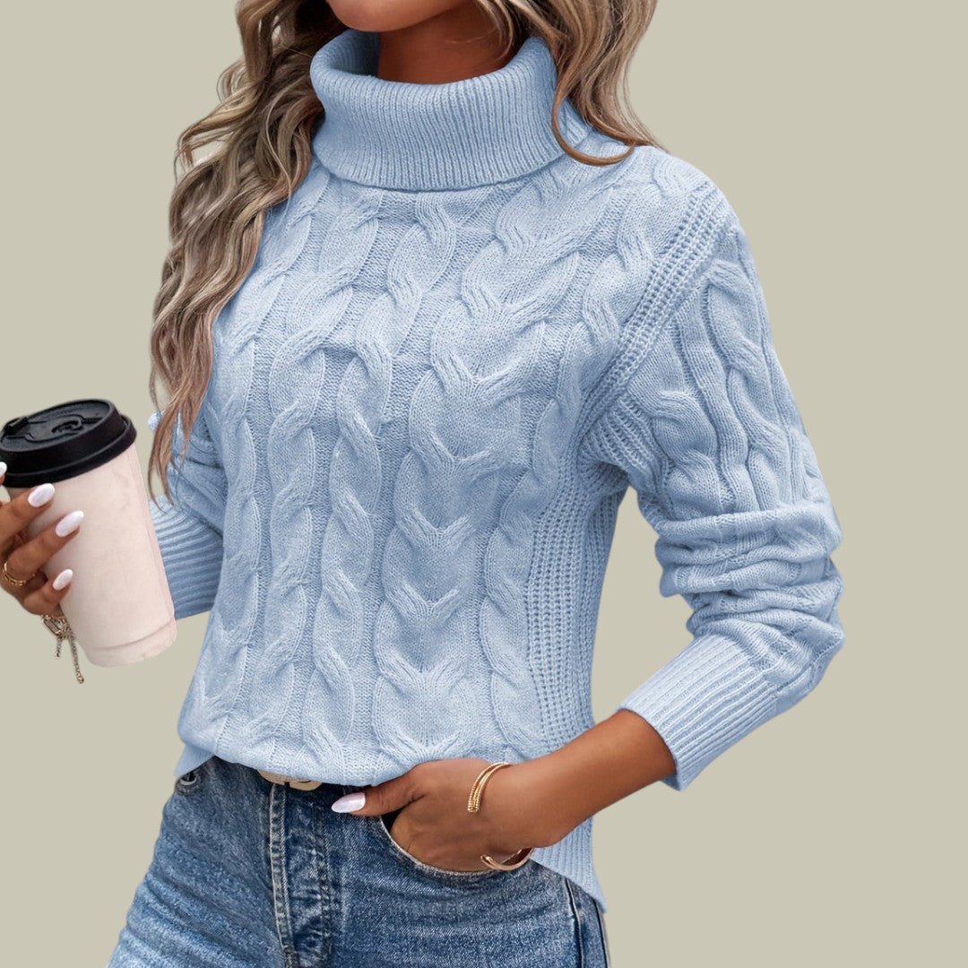 Womens Wool Jumper Turtleneck