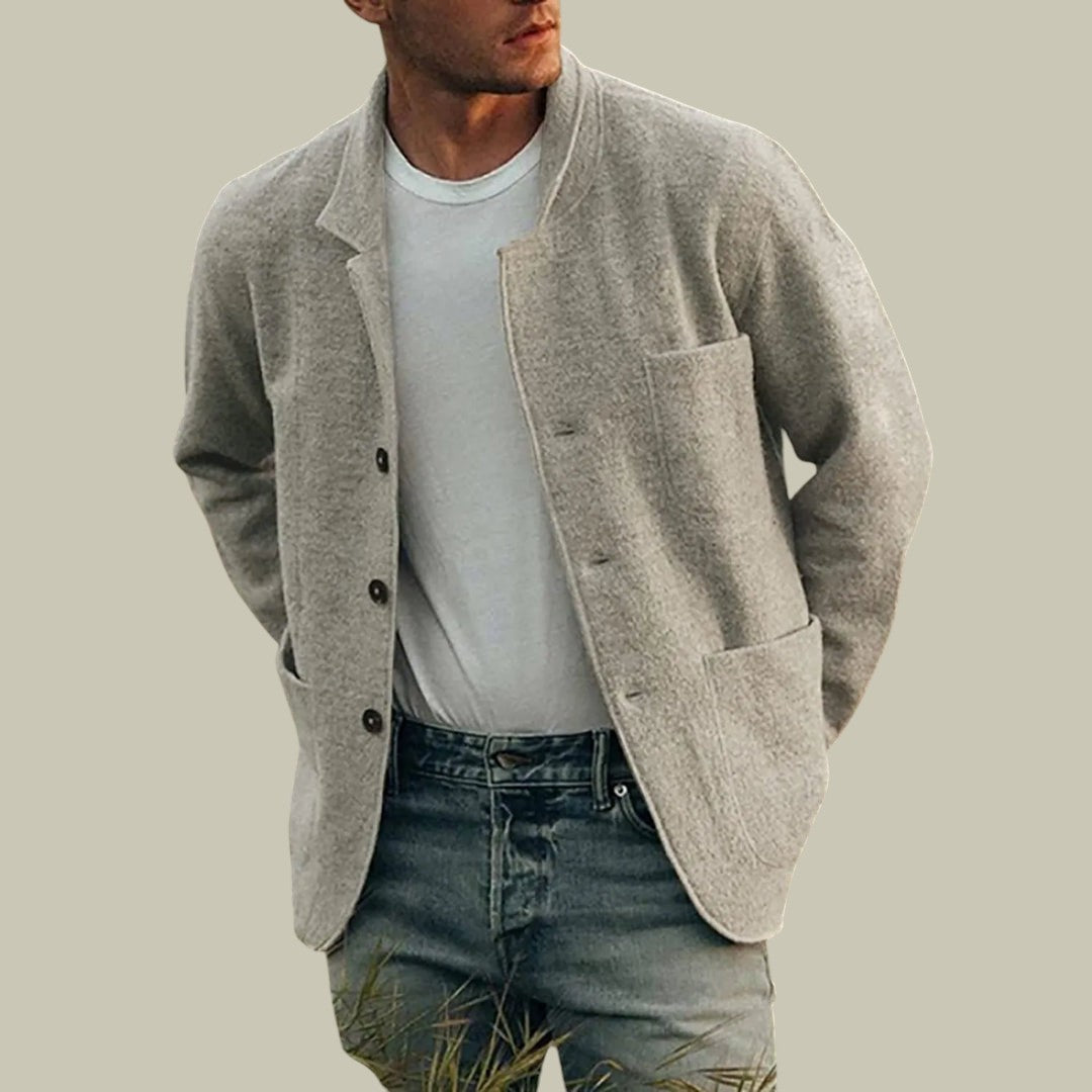Mens Tailored Blazer Cardigan