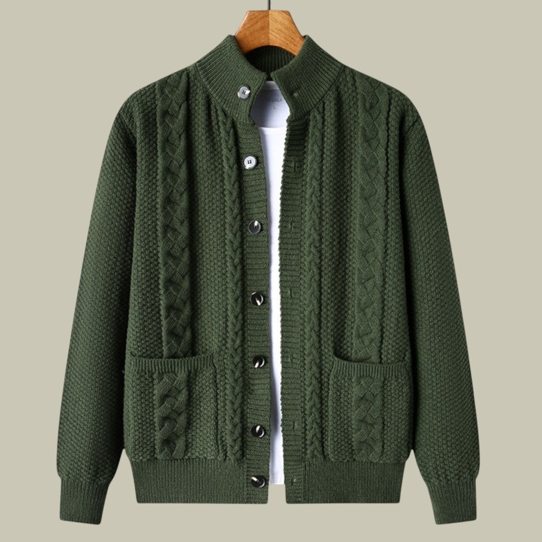 Mens Knitted Cardigan Old Money