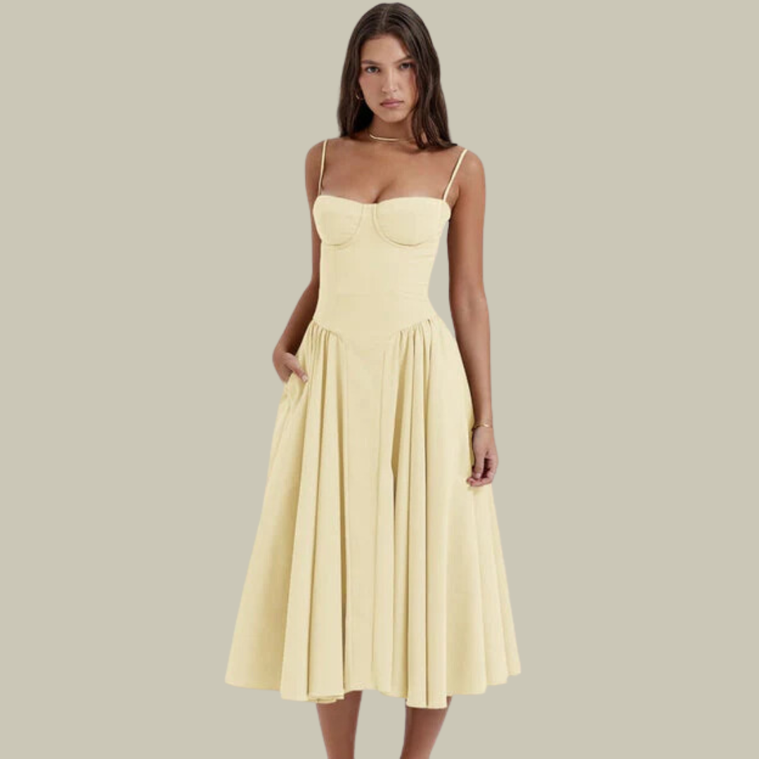 Lux & Classy • Women's Elegant Sleeveless Corset Dress