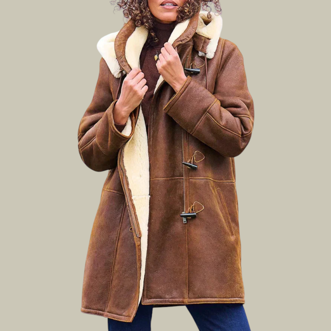 Womens Fleece Coat Hooded