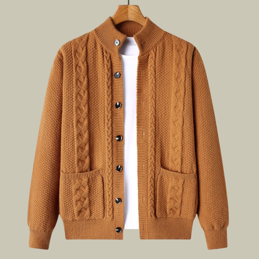Mens Knitted Cardigan Old Money