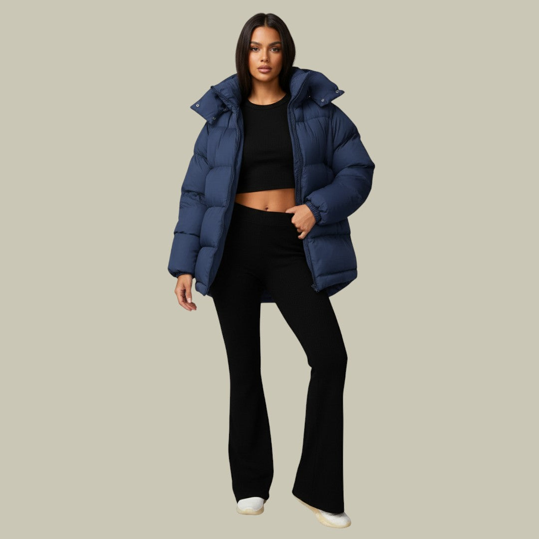 Womens Winter Jacket Puffer Hooded