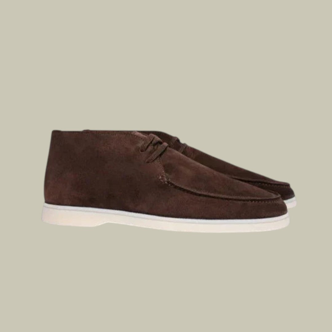 Suede Loafers Lace Up for Men
