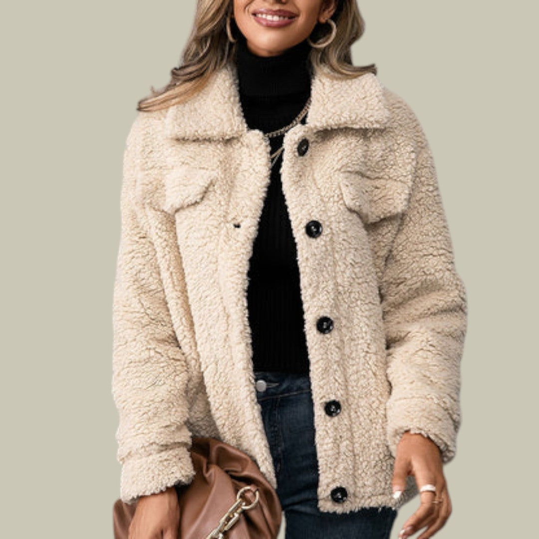 Womens Jacket Fleece Plush