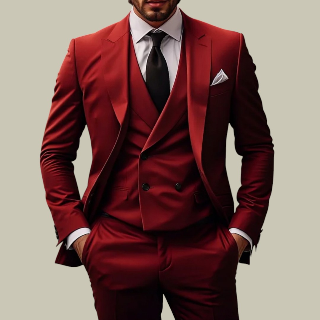 Mens Luxurious Three-Piece Suit