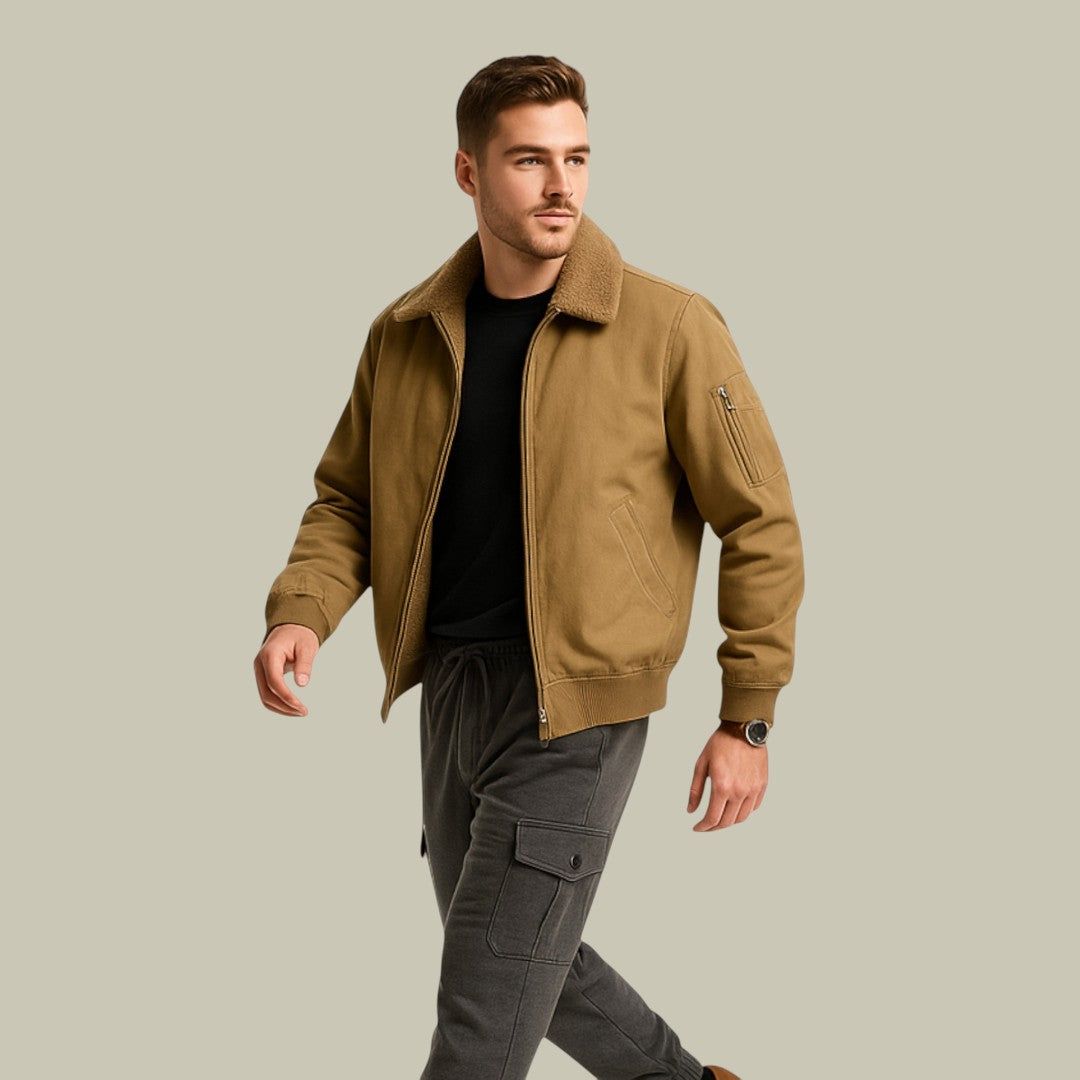 Mens Casual Wool Blend Jacket