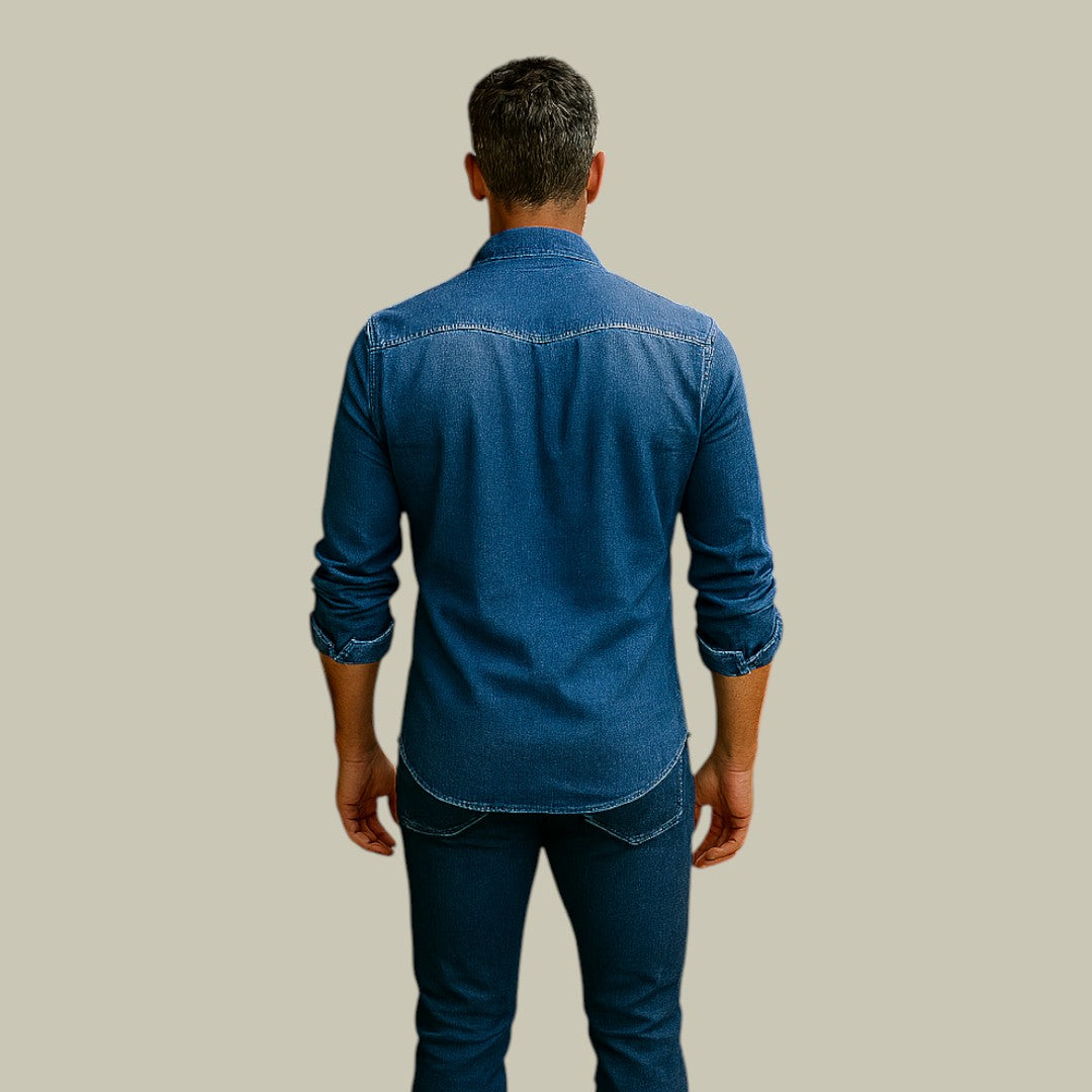 Lux & Classy • Men's Denim Summer Shirt