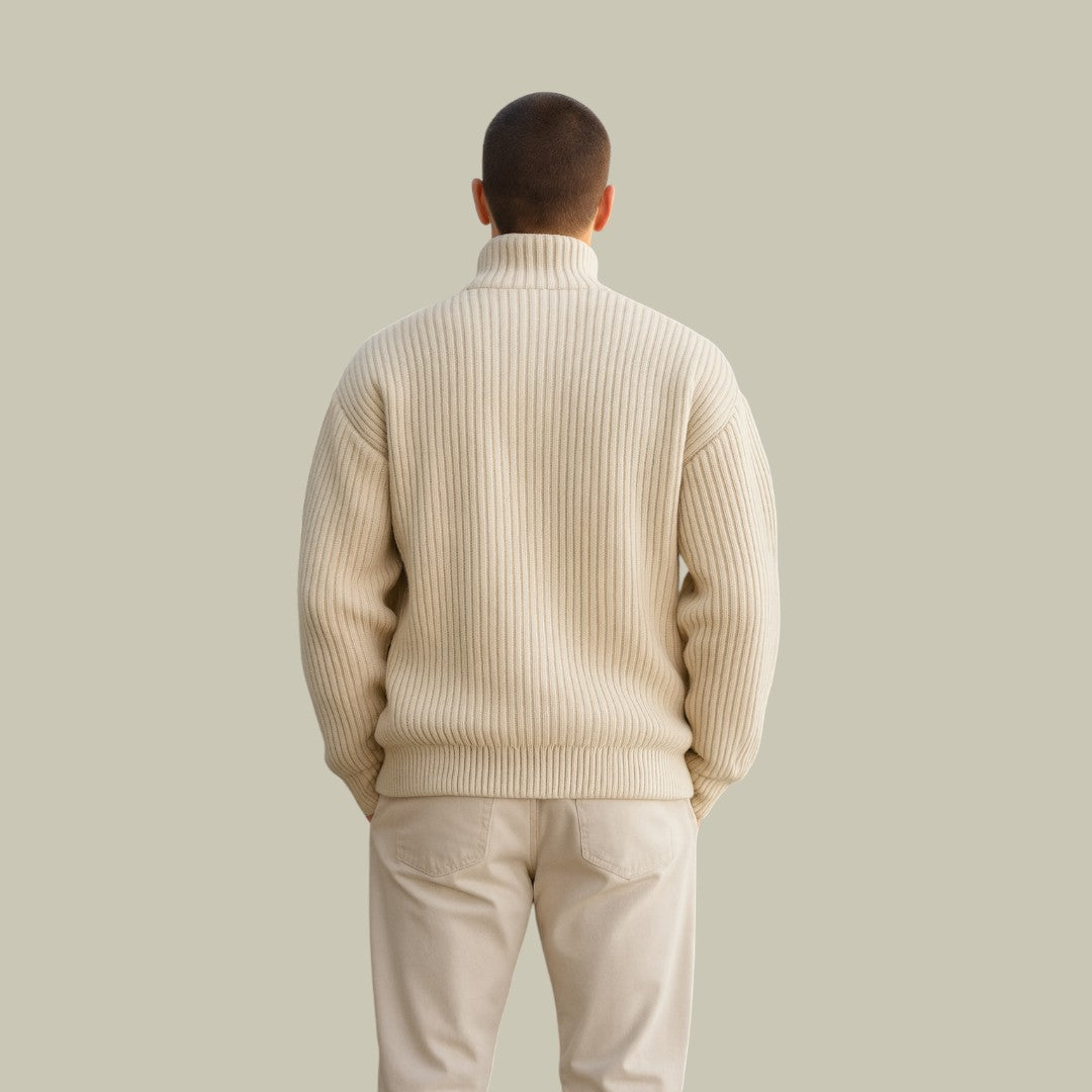 Mens Knitted Cardigan Oversized