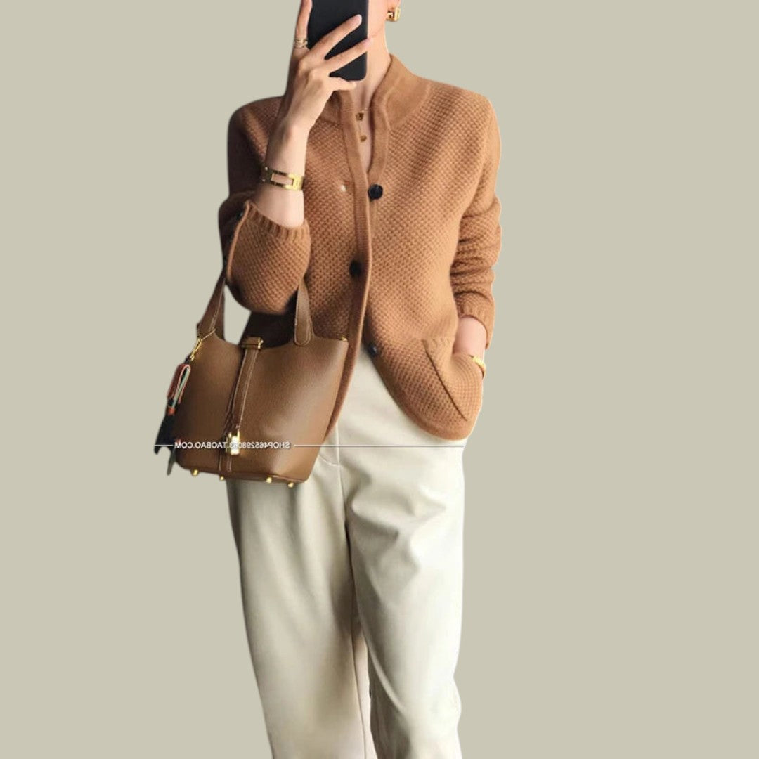 Womens Cardigan Cashmere Knitted