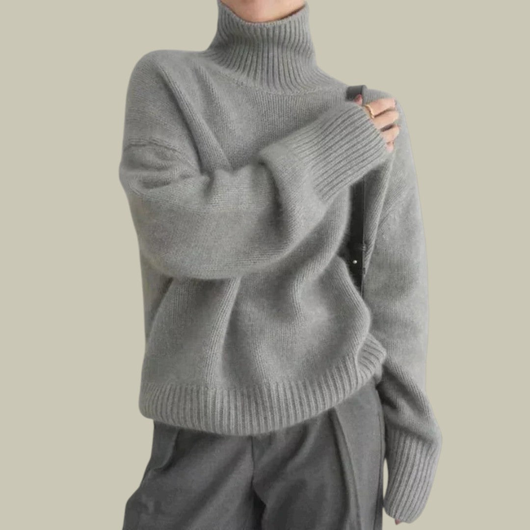 Womens Wool Turtleneck Sweater