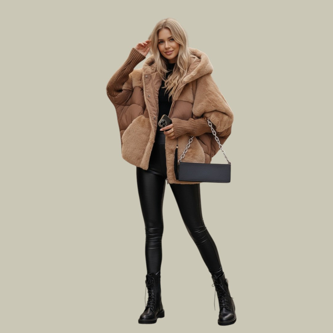 Womens Jacket Warm Hooded Oversized
