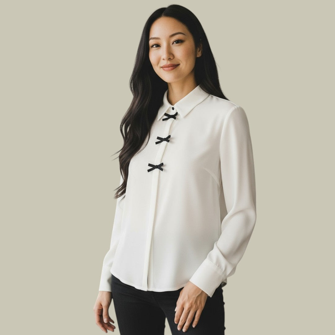 Womens Blouse Polka Dot