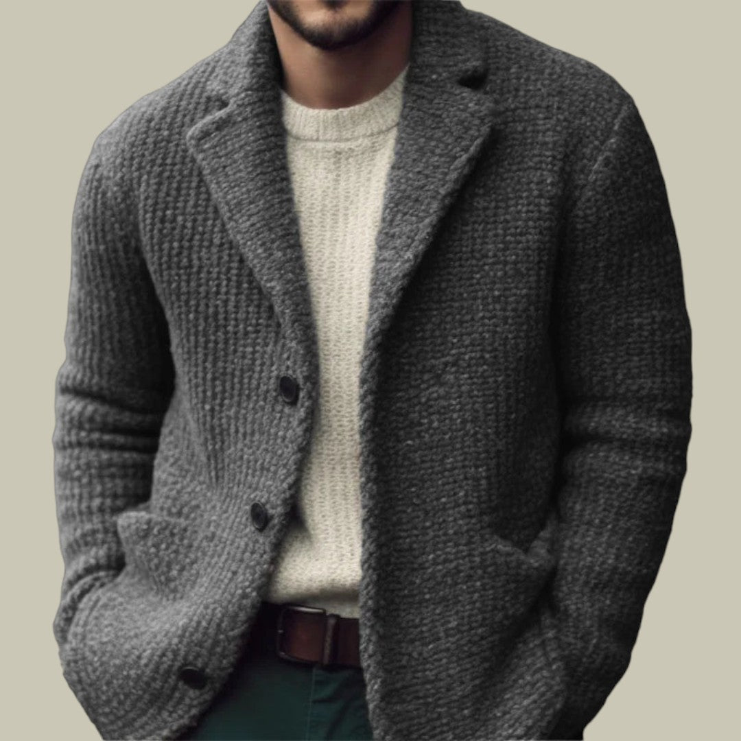 Mens Cardigan Soft Knit