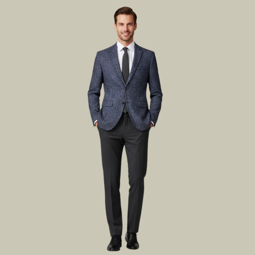 Mens Blazer Textured Slim Fit Business