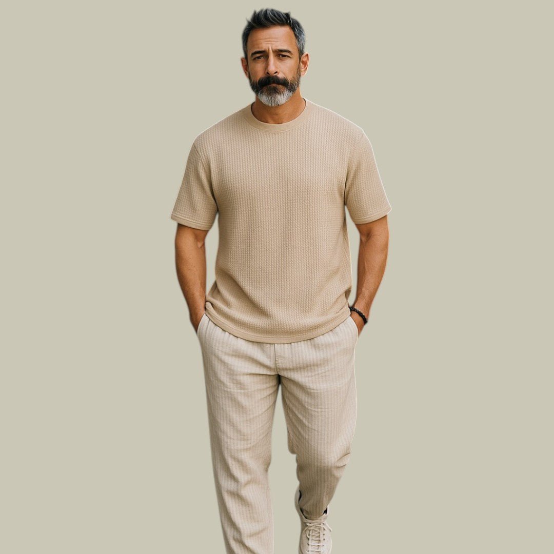Lux & Classy • Men's Casual Waffle Shirt