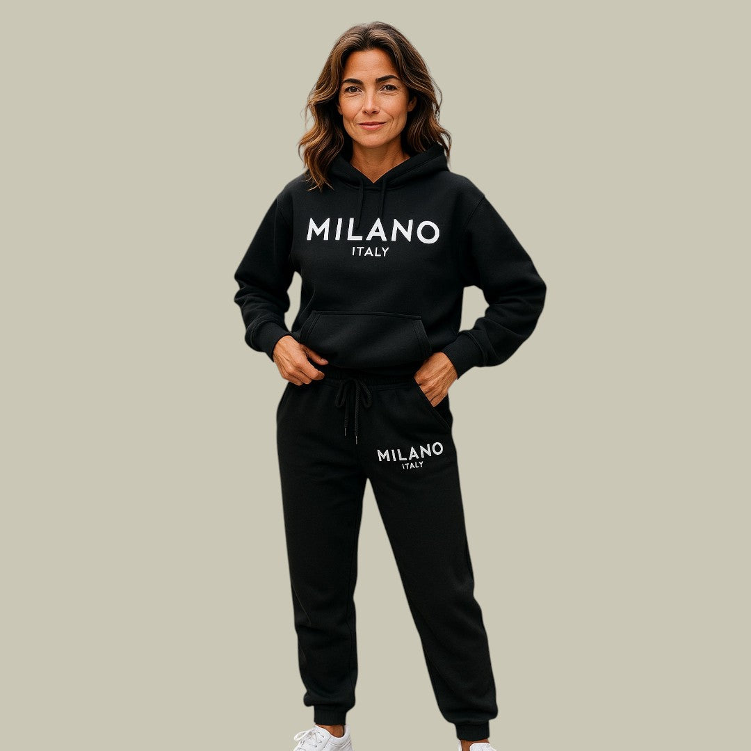 Lux & Classy • Women's Milano Printed Hoodie Set