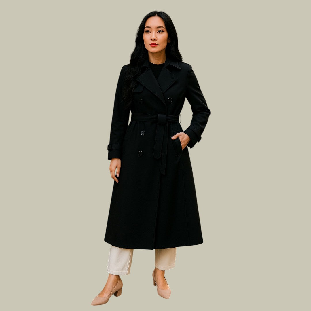 Womens Autumn Thin Trench Coat
