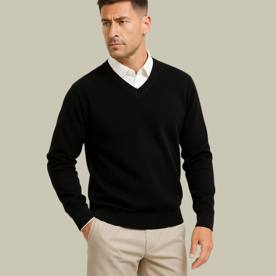 Cashmere Sweater V Neck For Men
