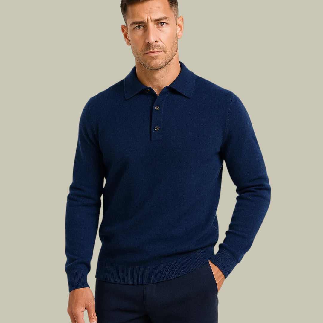 Mens Merino Polo Sweater