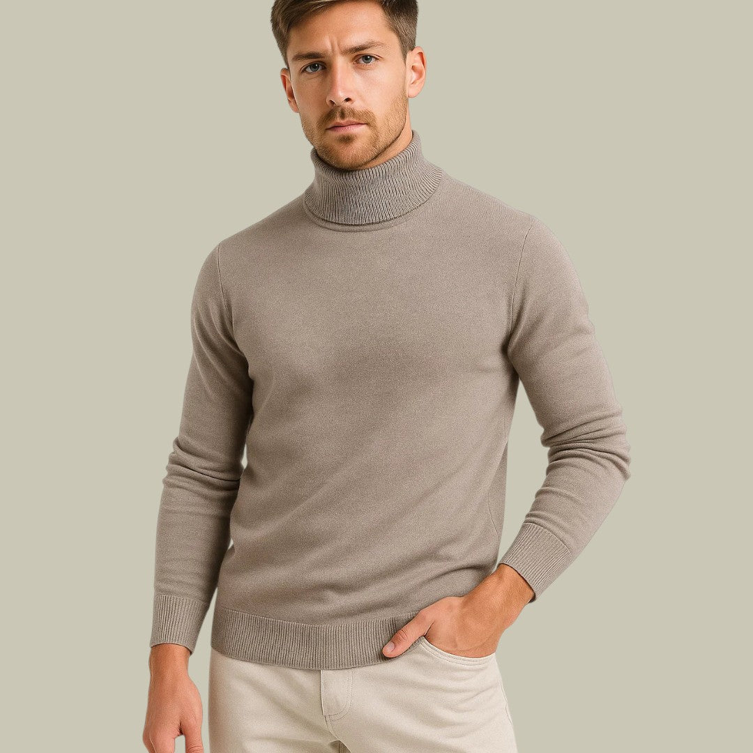 Mens Wool Turtleneck Sweater