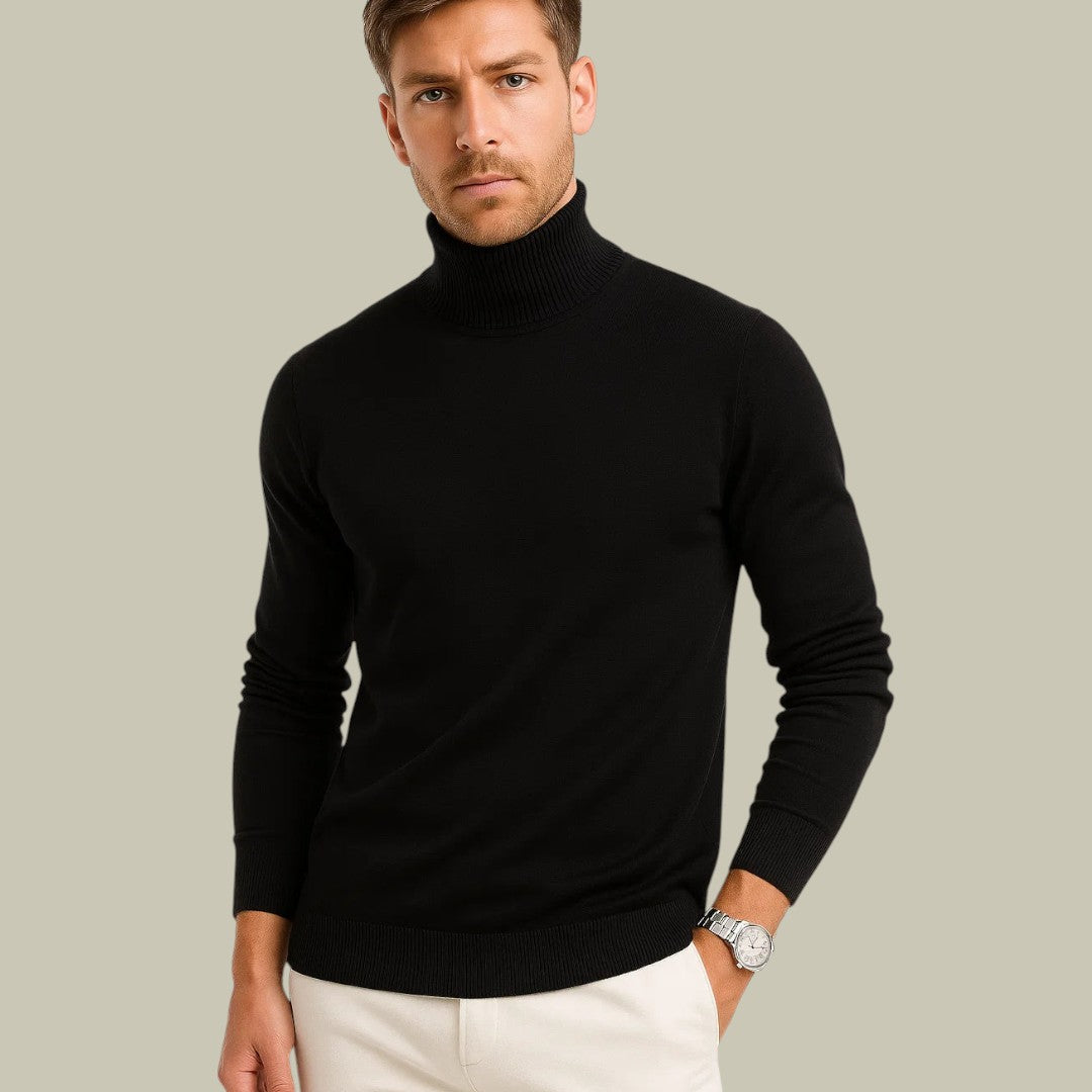 Mens Wool Turtleneck Sweater