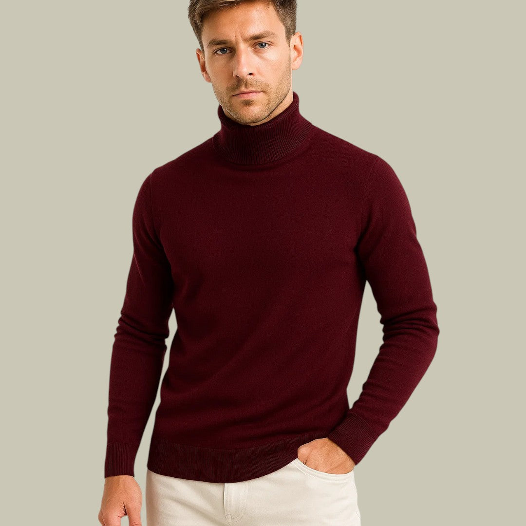 Mens Wool Turtleneck Sweater