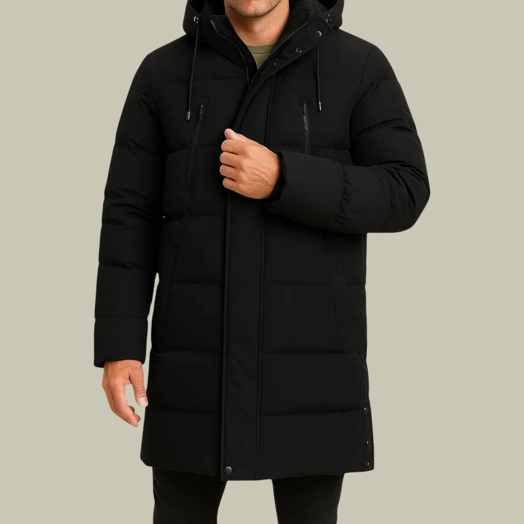 Mens Winter Jacket Puffer Long