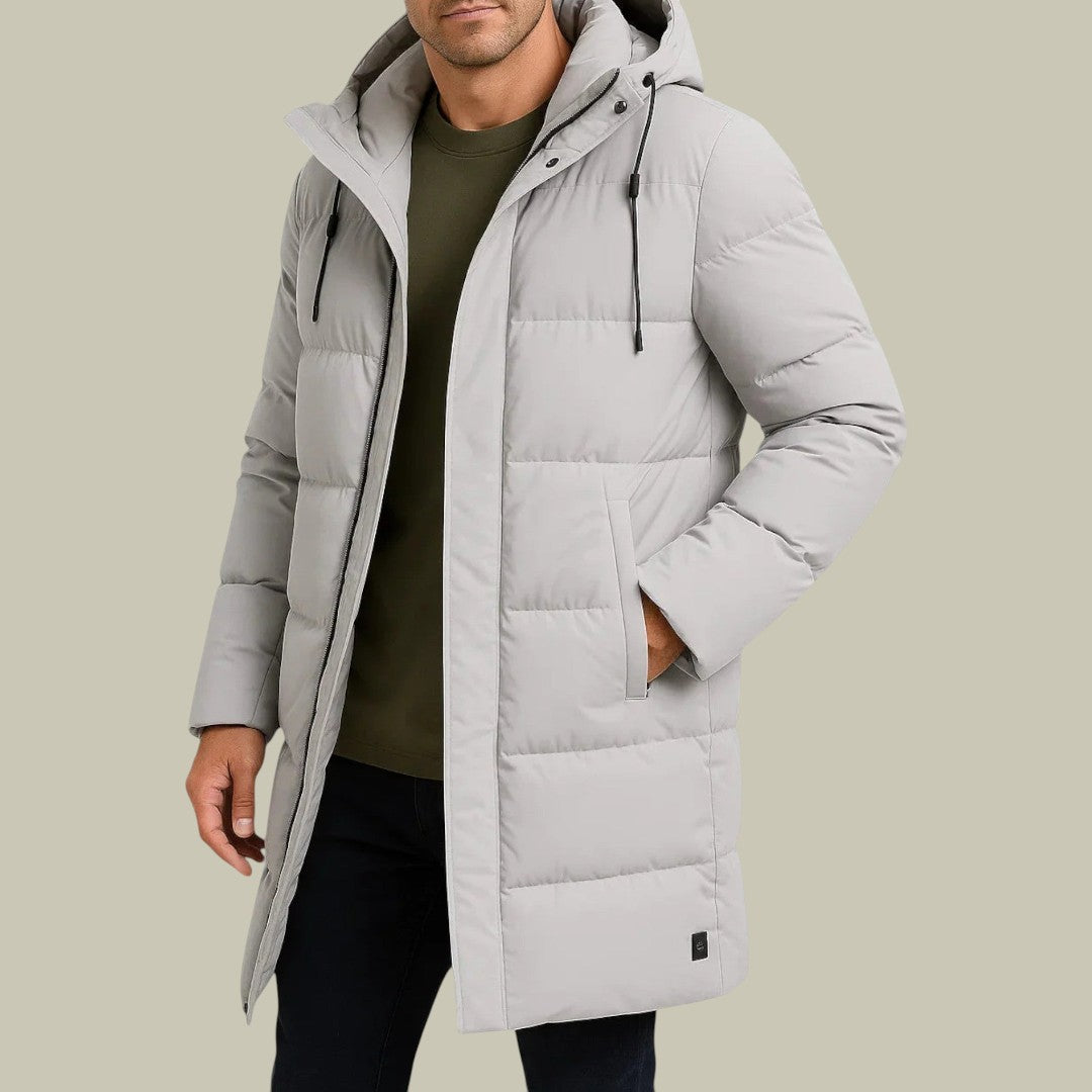 Mens Winter Jacket Puffer Long