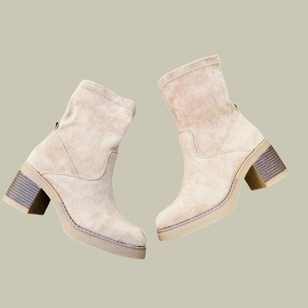 Womens Boots Suede Khaki